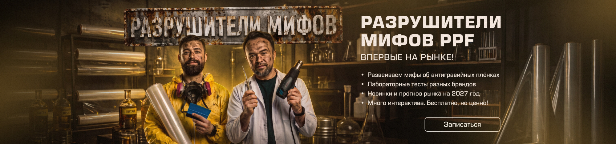 «Винил Россия» впервые проведет в Москве мероприятие «РАЗРУШИТЕЛИ МИФОВ PPF» «Винил Россия» впервые проведет в Москве мероприятие «РАЗРУШИТЕЛИ МИФОВ PPF»